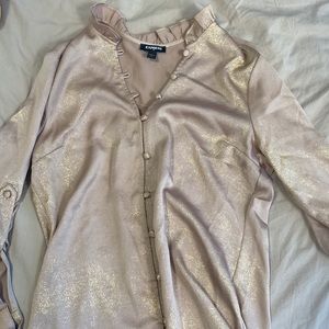 Express Gold Shinmer Blouse